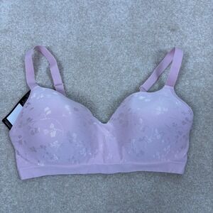 Bali Comfort Revolution Wirefree Bra DF3643 XL Extra Large Light Pink Floral NWT